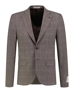 Пиджак в клетку, коричневый Corneliani