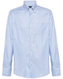 Полосатая рубашка с вышитым логотипом, синий Paul & shark