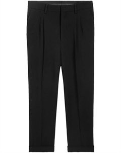 Зауженные брюки со складками, черный Ami paris