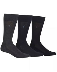 3 пары мужских носков Dress, черный Polo ralph lauren