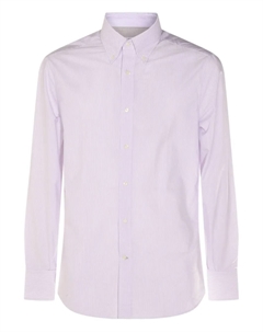 Полосатая рубашка на пуговицах, розовый Brunello cucinelli