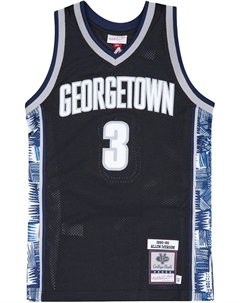 Топ 1995/96 Allen Iverson Georgetown Hoyas Authentic, черный Mitchell and ness