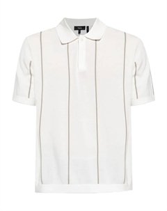 Полосатая рубашка-поло, белый Theory