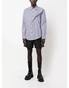 Полосатая рубашка с вышитым логотипом, синий Y / project