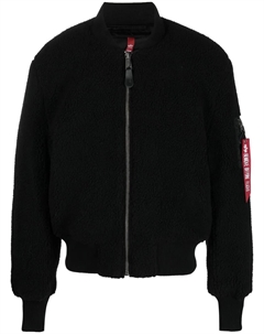 Бомбер MA-1 Teddy, черный Alpha industries