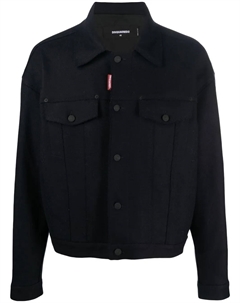 Куртка дальнобойщика с нашивкой-логотипом, синий Dsquared2