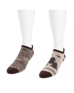 Мужские 2 пары носков без швов из смесовой шерсти, цвет ecru Muk luks