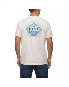 Мужская футболка с рисунком волн, белый Reef