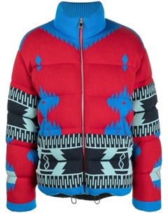Пуховик Icon Jacquard, красный Alanui