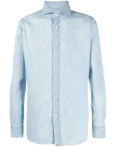 Рубашка с длинными рукавами, синий Moorer