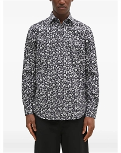 Рубашка с цветочным принтом, черный Paul smith