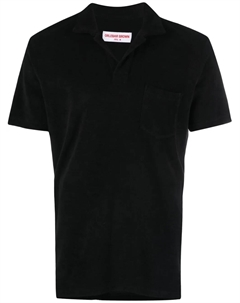 Махровая рубашка поло, черный Orlebar brown