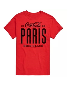 Мужская футболка Coca-Cola Paris с принтом, красный Licensed character