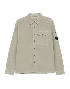 Вельветовая рубашка с линзами, зеленый C.p. company