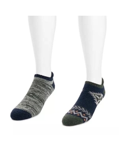 Мужские 2 пары носков без швов из смесовой шерсти, мультиколор Muk luks