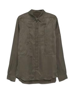 Рубашка с накладным карманом, зеленый Rick owens