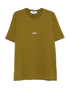 Футболка с логотипом, зеленый Msgm
