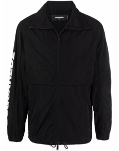 Пальто на молнии с логотипом, черный Dsquared2