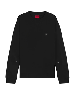 Джемпер с нашивкой-логотипом, черный Hugo