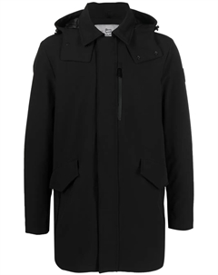 Пуховик с капюшоном, черный Woolrich