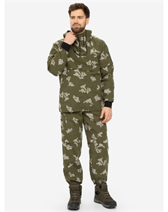 Костюм летний мужской Антигнус-Люкс противоэнцефалитный ткань сорочка, Зеленый Huntsman