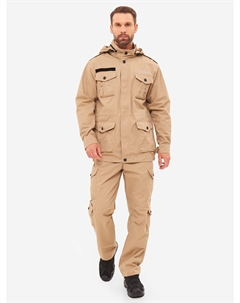 Костюм летний мужской Крафт ткань Cotton, Бежевый Huntsman