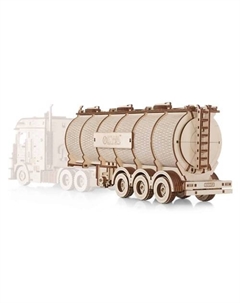 Деревянный конструктор 3D Прицеп Цистерна для тягача Ewa (eco wood art)