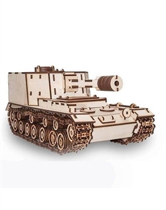 Деревянный конструктор 3D Танк САУ-212 Ewa (eco wood art)