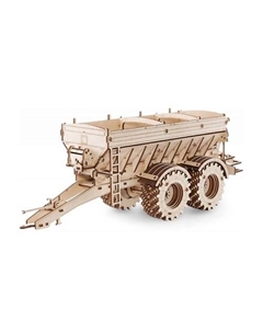 Деревянный конструктор 3D Прицеп к трактору КИРОВЕЦ К-7М Ewa (eco wood art)