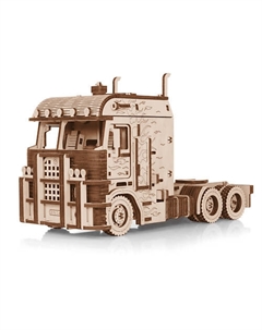 Деревянный конструктор 3D Грузовой тягач Король дорог Ewa (eco wood art)