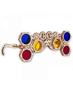 Деревянный конструктор 3D Стим-панк Очки Гогглы Ewa (eco wood art)