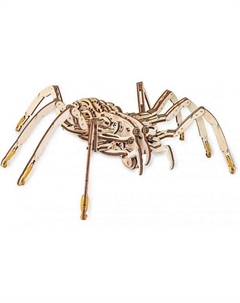 Деревянный конструктор 3D SPIDER (Паук) Ewa (eco wood art)