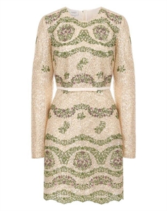 Платье с отделкой пайетками Giambattista valli