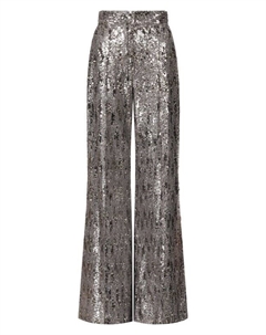 Брюки с отделкой пайетками Elie saab