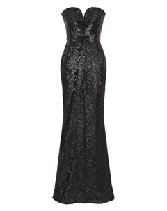 Платье с отделкой пайетками Elie saab