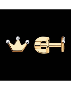 Серьги из золота Sokolov