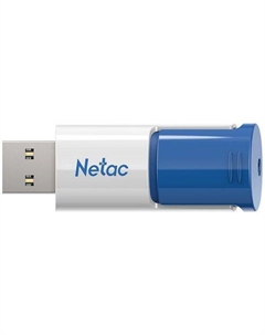 Флешка USB U182 64ГБ, USB3.2, синий и белый Netac
