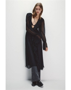 Платье-туника шифоновое с воланами Befree