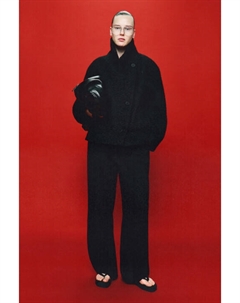 Полупальто драповое двубортное Befree