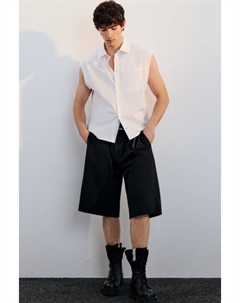 Шорты-бермуды костюмные со складками Befree