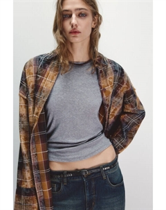 Рубашка в клетку с состаренным эффектом Befree