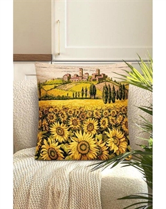 Наволочка декоративная из гобелена с принтом Подсолнухи Le gobelin