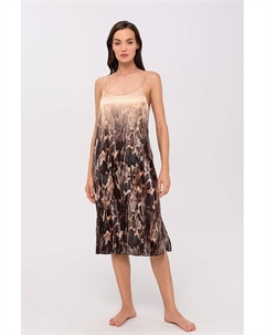 Ночная сорочка шелковая с принтом Marc & andré