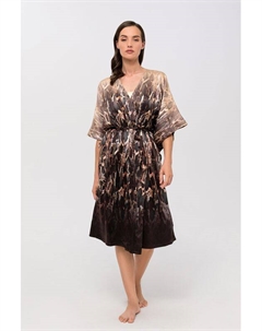 Халат-кимоно шелковый с принтом Marc & andré