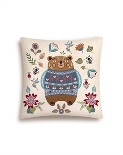 Наволочка декоративная из гобелена с принтом Сказочный лес Le gobelin