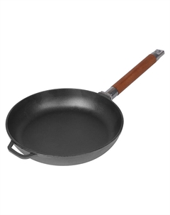 Сковорода 10683221 d=24 см, лопатка и губка в комплекте, чугун Resto