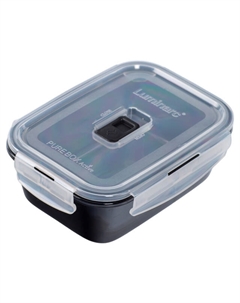 Контейнер для продуктов Black Box 0,82мл 18,8х14,4х7,4см 4 замка прямоугольный стекло, плас Luminarc
