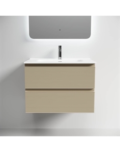 Тумба под раковину Folk 69 см FL70CP подвесная, капучино Sancos