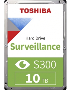 Внутренний HDD диск TOSHIBA S300 10TB, SATA3, 3.5" (HDWT31AUZSVA) Toshiba