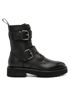 Ботинки на шнуровке с пряжками, черный Doucal's